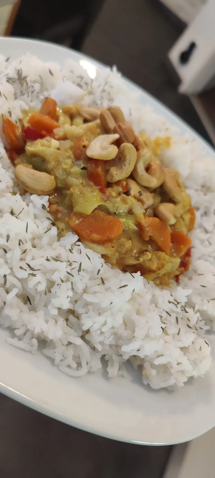 Einfaches Soja Gemüse Curry