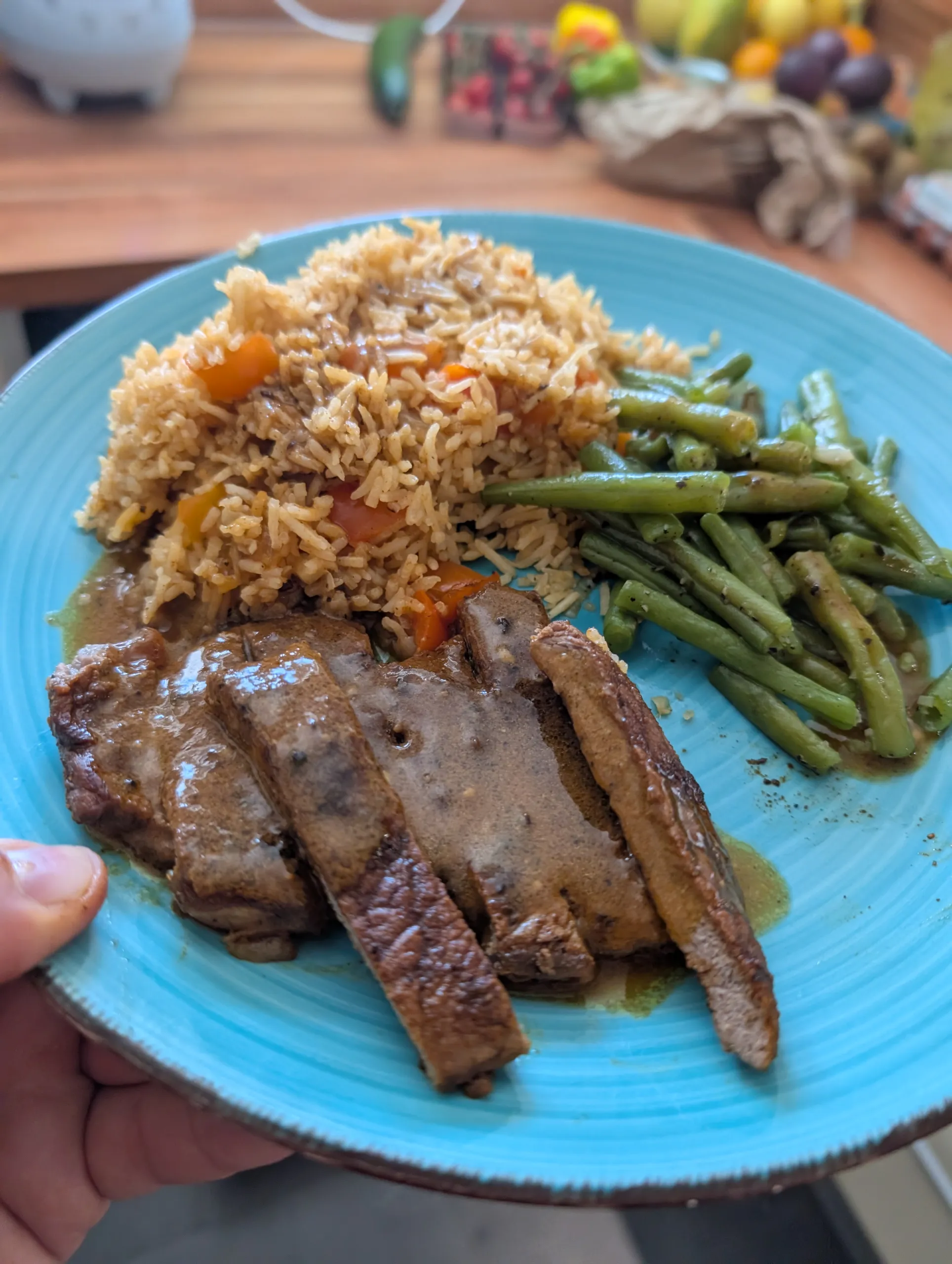 Louisiana-Striploin-Steak mit Cajun-Senf-Butter