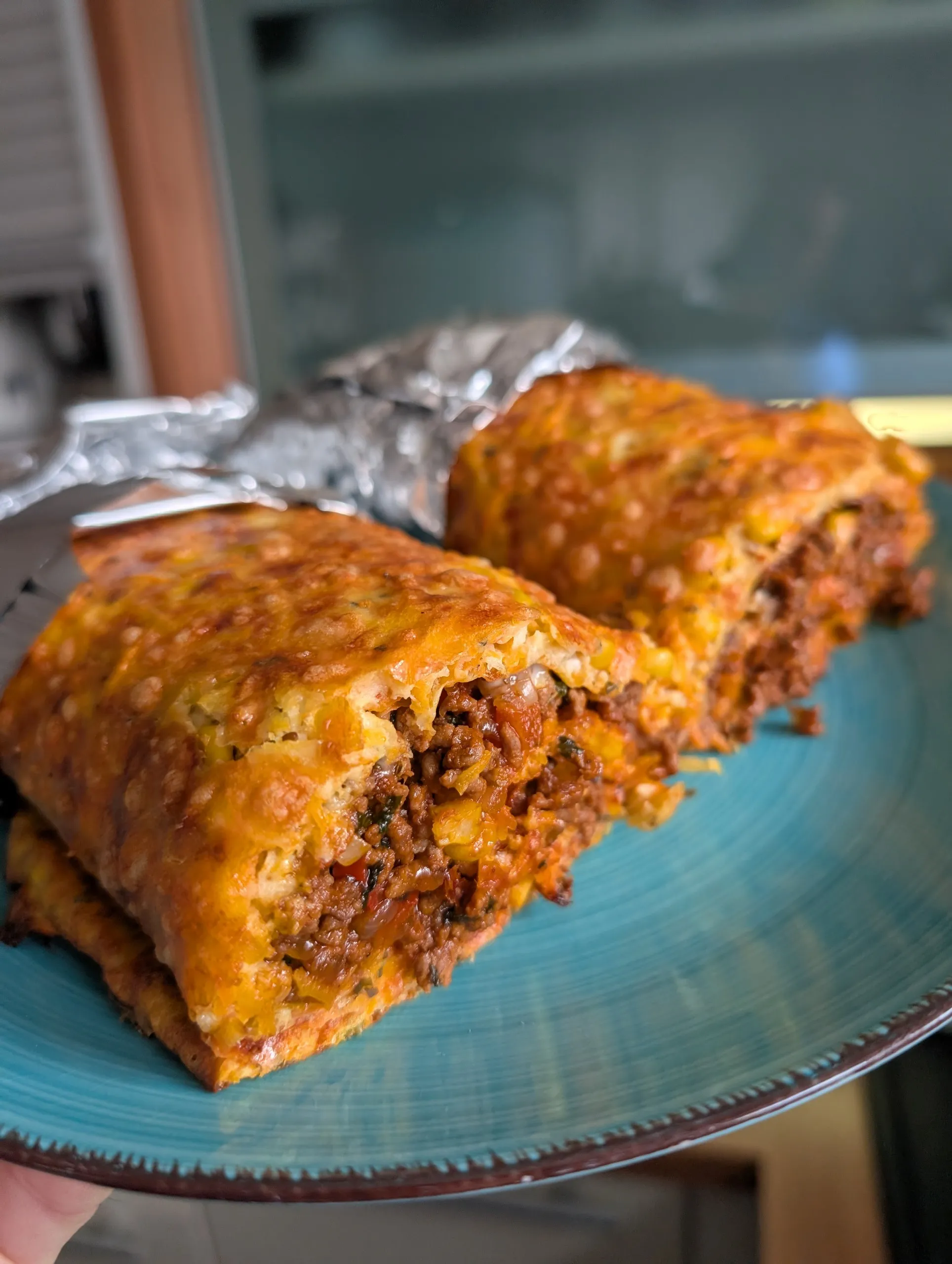 Karotten Mais Wraps mit Koriander Rind Fülle
