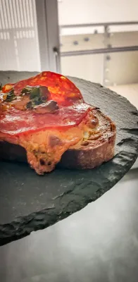 Gegrilltes Peperoni-Salamibrot