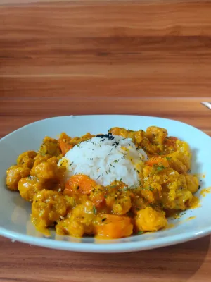 Veganes Mango Soja Curry