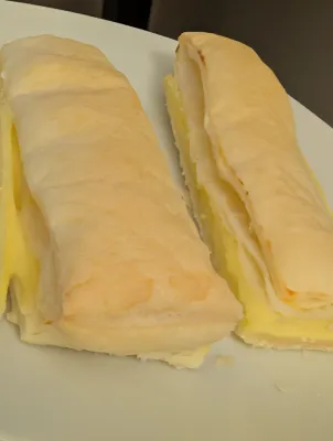 Blätterteig Pudding Stangerl