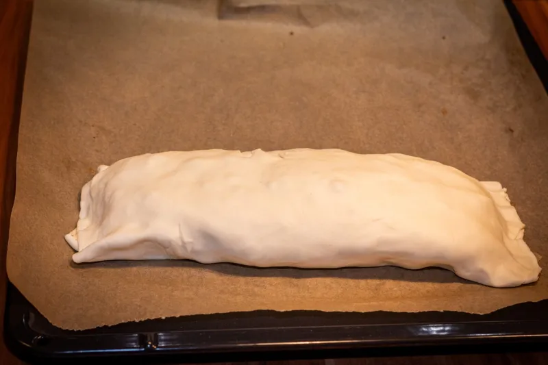Arbeitsschritt 5: Faschierter Krautstrudel