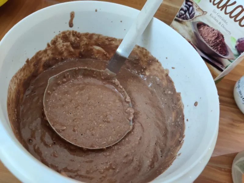Arbeitsschritt 10: Frühstücks Schoko Pancakes