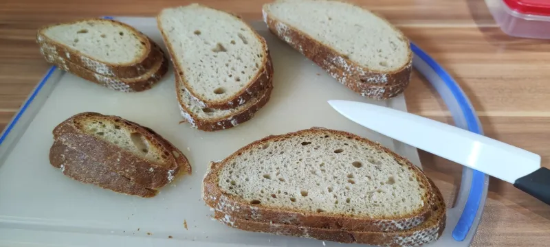 Arbeitsschritt 1: Holzhackertoast mit Spiegelei