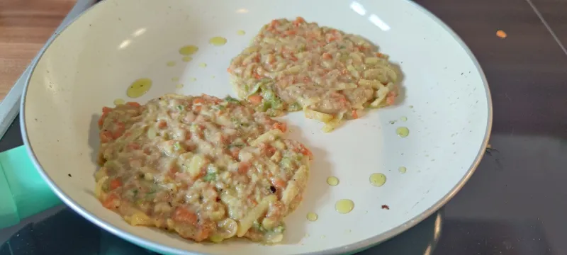 Arbeitsschritt 10: Kartoffel-Gemüse-Puffer