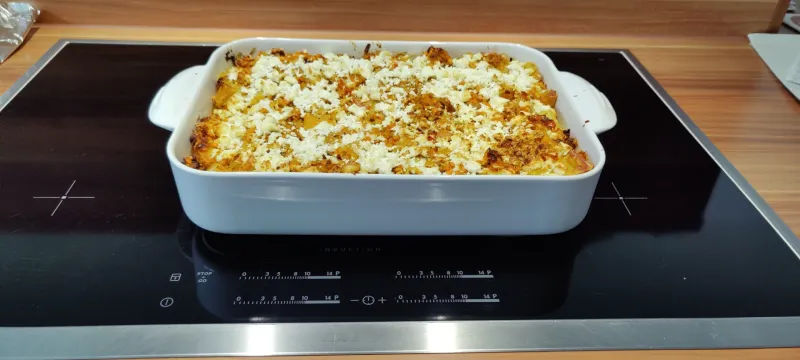 Arbeitsschritt 13: Linsen/Lauch Makkaroni Auflauf