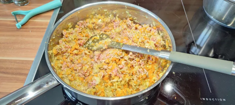 Arbeitsschritt 8: Mageres Ragout a la Bolognese