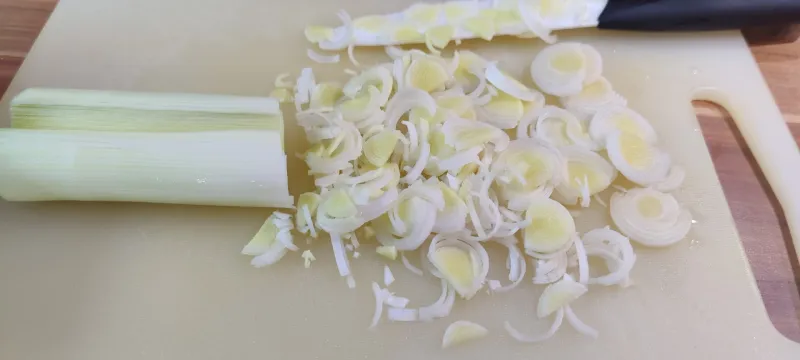 Arbeitsschritt 5: Rotlinsen Lauch Lasagne mit Ricottacreme