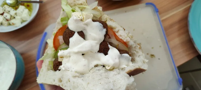 Arbeitsschritt 12: Schneller Falafel Döner