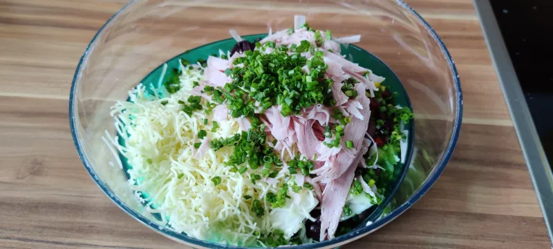 Arbeitsschritt 13: Sommerlicher Bunter Nudelsalat