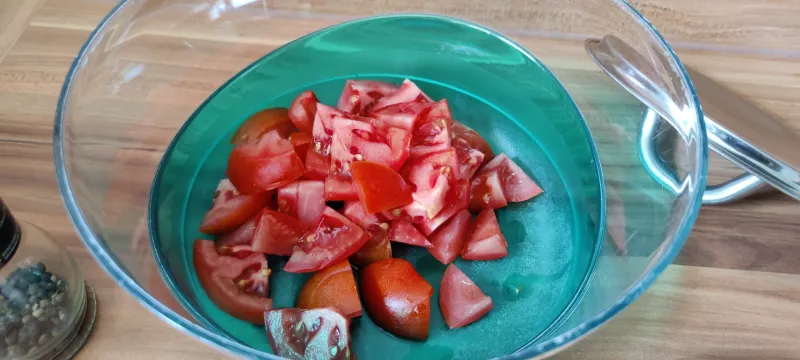 Arbeitsschritt 1: Sommerlicher Bunter Nudelsalat