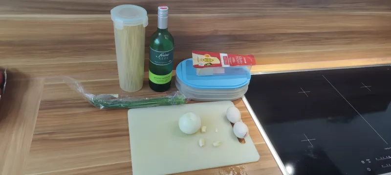 Arbeitsschritt 1: Spaghetti Carbonara