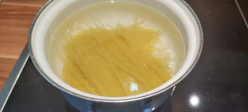 Arbeitsschritt 9: Spaghetti Carbonara