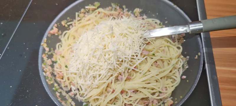 Arbeitsschritt 16: Spaghetti Carbonara