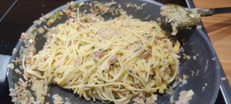 Arbeitsschritt 18: Spaghetti Carbonara