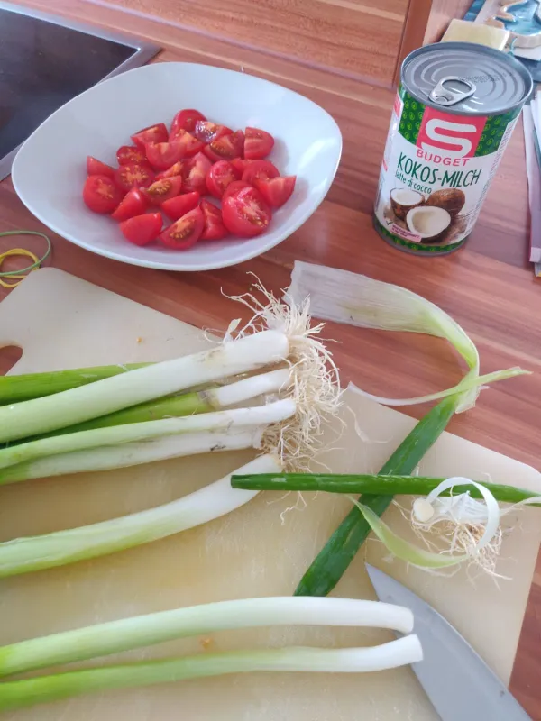 Arbeitsschritt 8: Veganes Mango Soja Curry