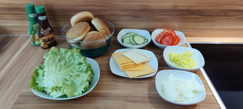Arbeitsschritt 1: Vegetarischer Burger aus Kidneybohnen