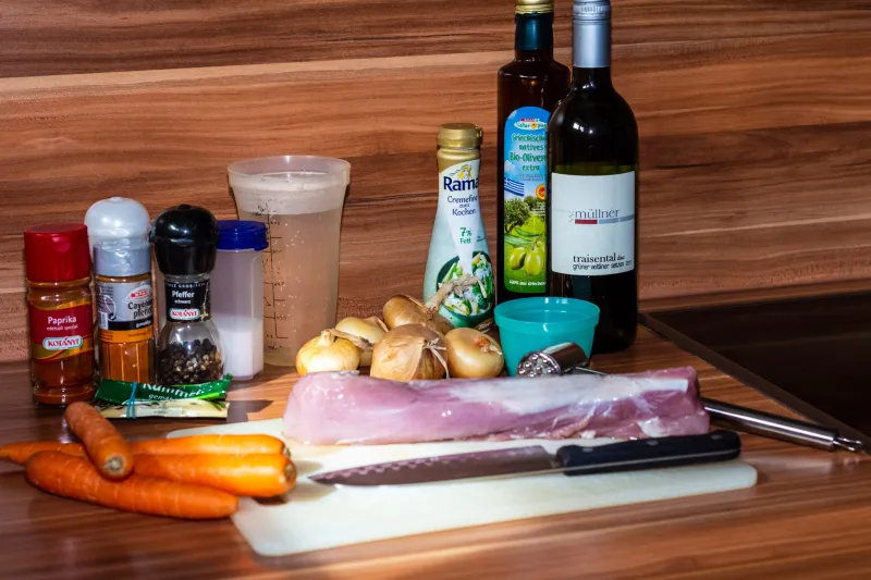 Arbeitsschritt 1: Zwiebelfleisch