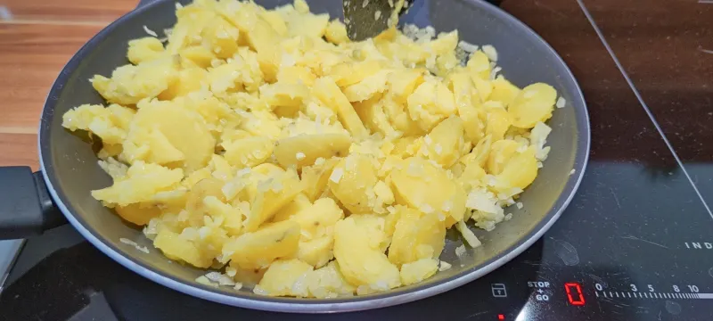 Arbeitsschritt 6: Erdäpfel Schmarrn