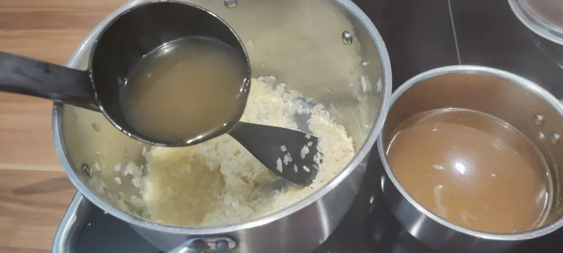 Arbeitsschritt 8: Parmesan Risotto