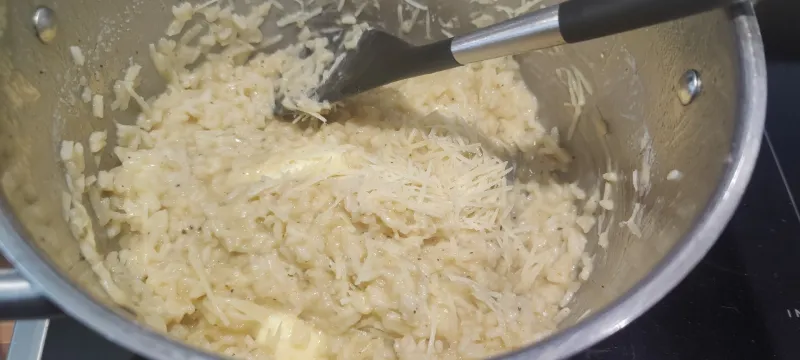 Arbeitsschritt 11: Parmesan Risotto
