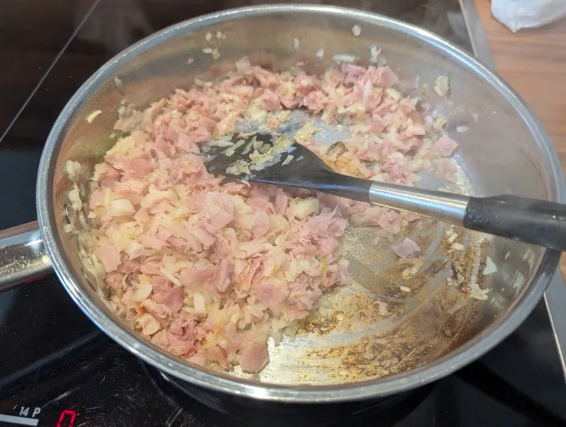Arbeitsschritt 5: Zoodles Carbonara