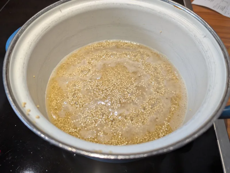 Arbeitsschritt 2: Bowl mit Faschiertem vom Rind (Rinderhackbowl)