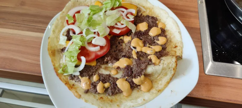 Arbeitsschritt 5: Big Mac Tacos