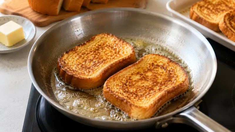 Arbeitsschritt 3: French Toast Brioche mit Nutella und Bananen