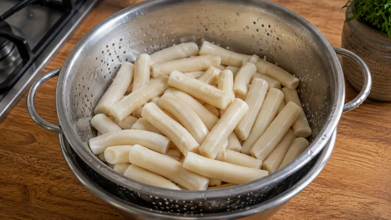 Arbeitsschritt 2: Asiatisches Reiskuchen mit Gemüse