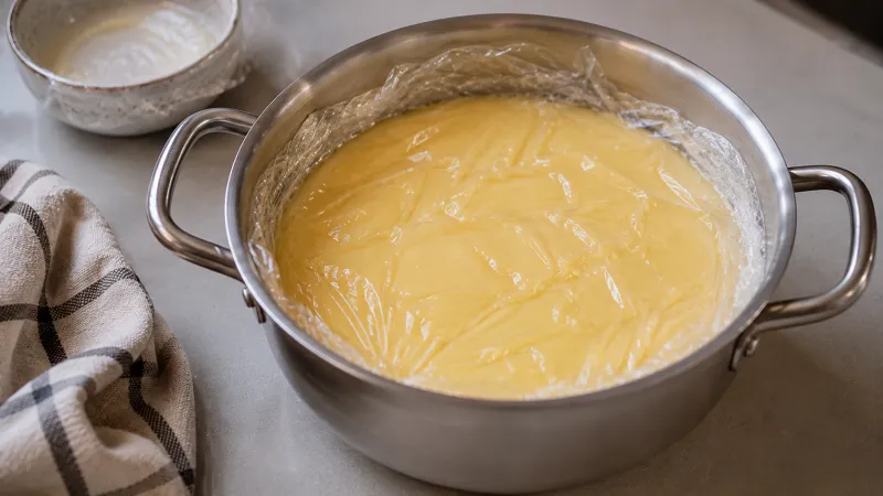 Arbeitsschritt 2: Blätterteig Pudding Stangerl