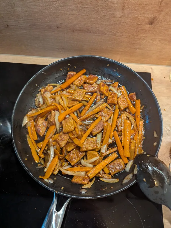 Arbeitsschritt 5: Vegan Gan Bian