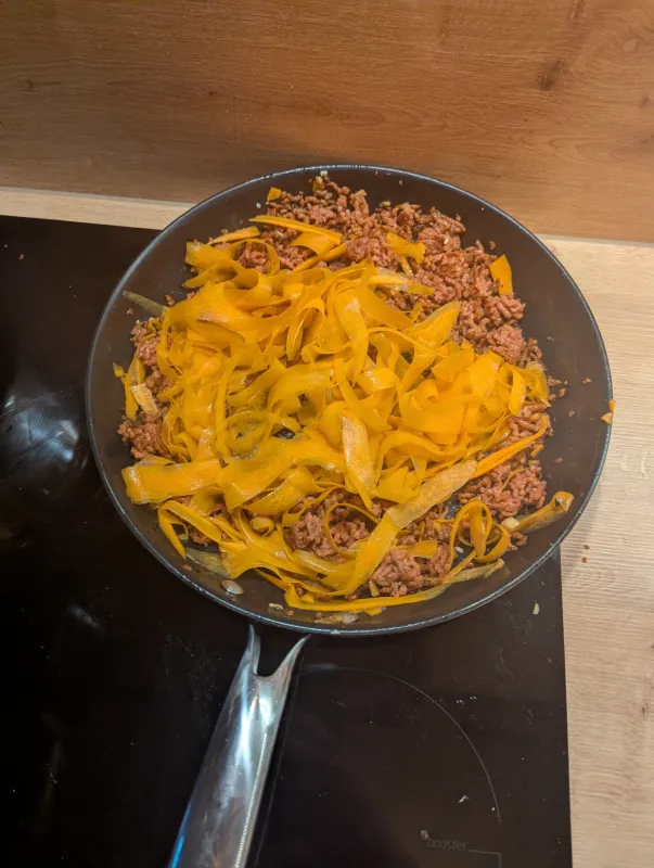 Arbeitsschritt 5: Vegane Dan Dan Nudeln