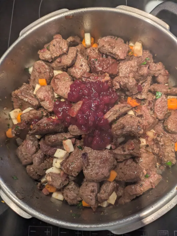 Arbeitsschritt 5: Rehragout