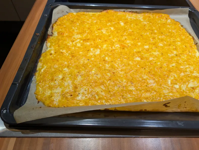 Arbeitsschritt 15: Low Carb High Protein Karottenwrap mit Faschiertem