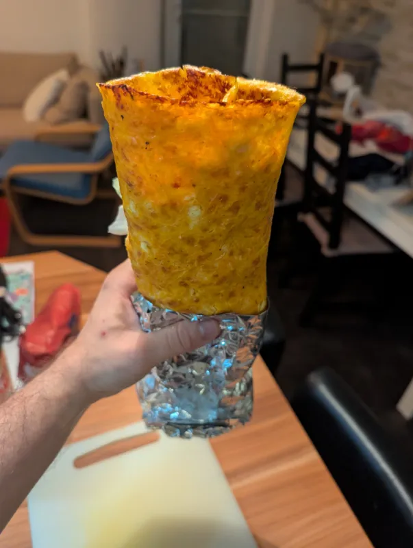 Arbeitsschritt 20: Low Carb High Protein Karottenwrap mit Faschiertem