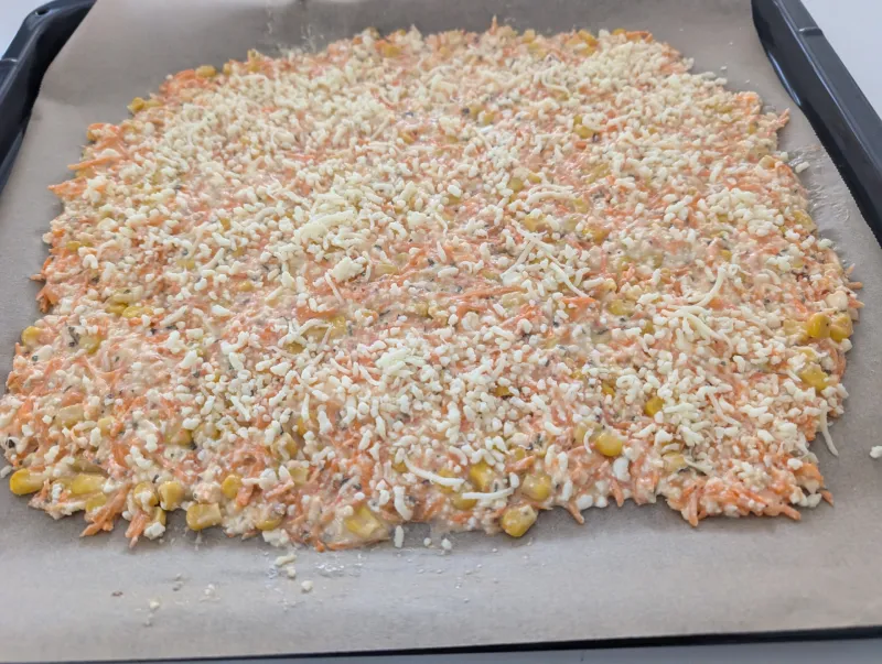 Arbeitsschritt 4: Karotten Mais Wraps mit Koriander Rind Fülle