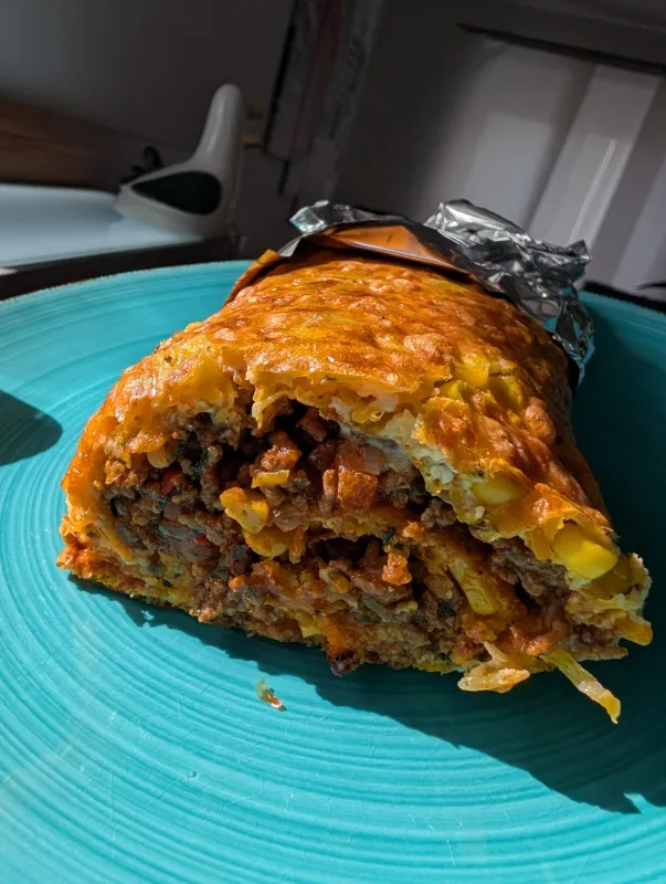 Arbeitsschritt 13, Bild 2: Karotten Mais Wraps mit Koriander Rind Fülle